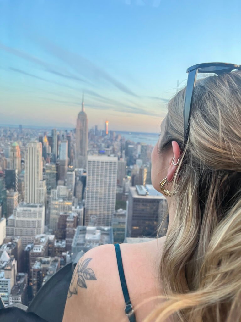 Vista del horizonte de Nueva York desde la azotea del Top of the Rock